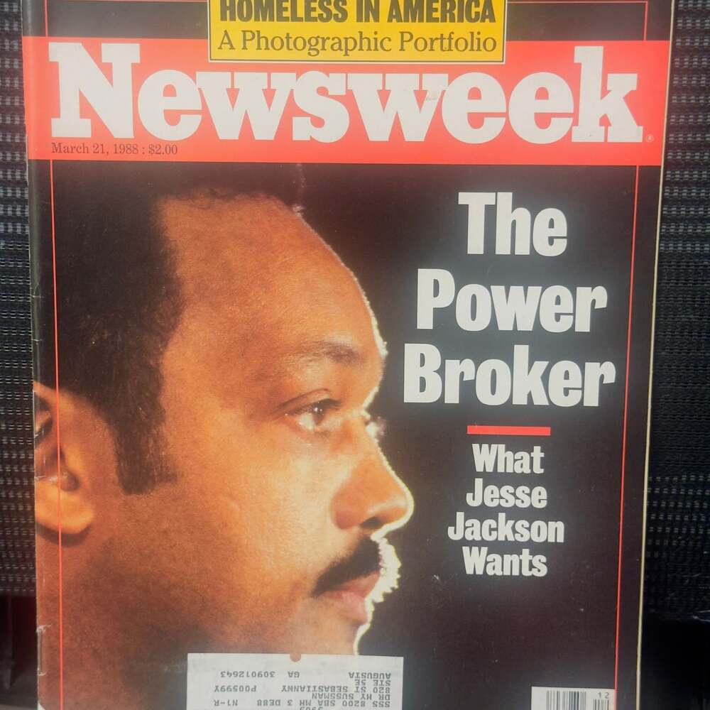 NEWSWEEK Magazine March 21 1988 Homeless Jesse Jackson John Gielgud
